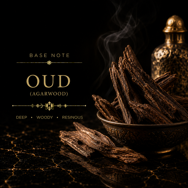 Oud (Agarwood), Patchouli, Musk
