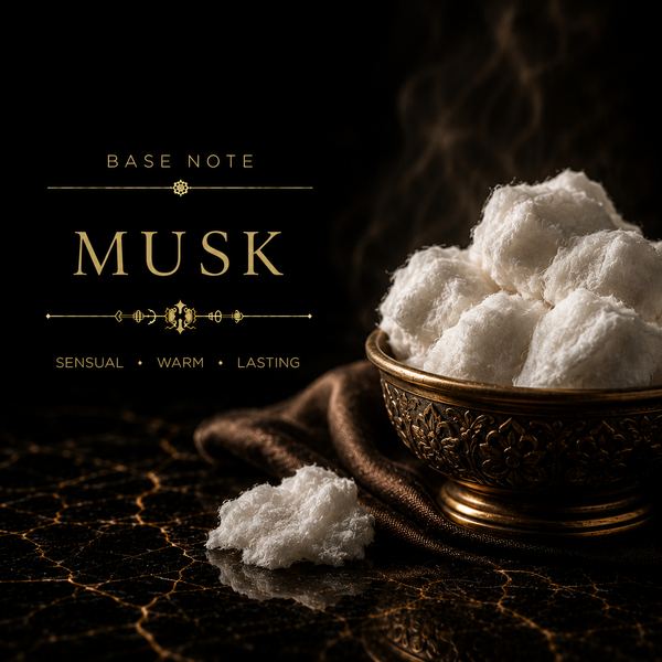 Oud (Agarwood), Patchouli, Musk
